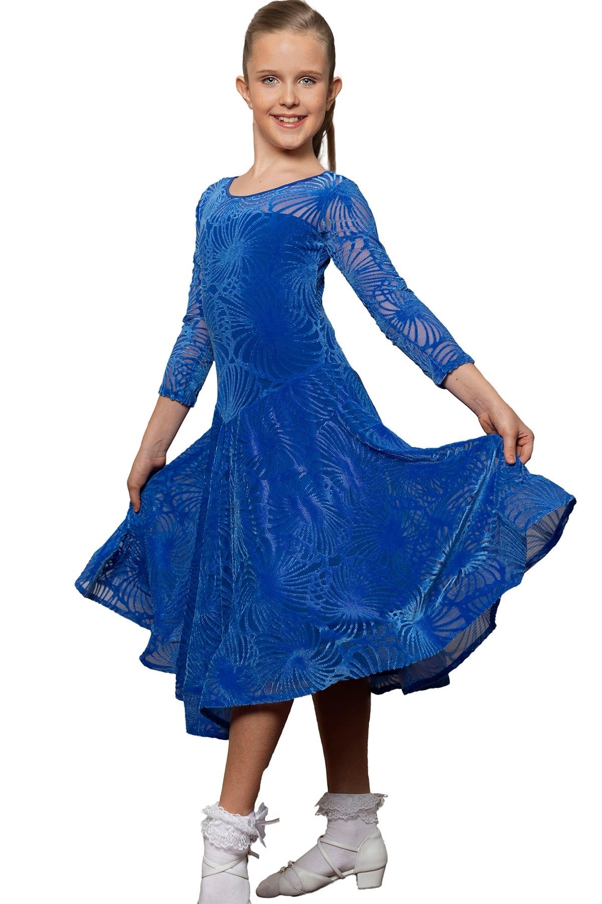 JR - D2V Girls Velvet Ballroom Dress - Dance America