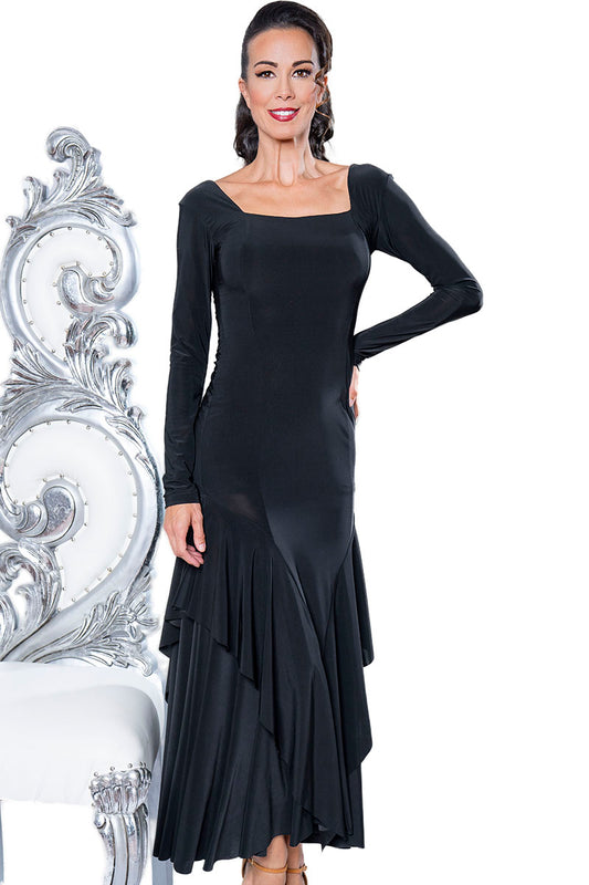 Indulge in a touch of elegance with our D203 Long Princess Dress. This captivating dress features long sleeves that add a touch of sophistication while its length accentuates your figure. Perfect for any occasion, this dress will make you feel beautiful and confident.black