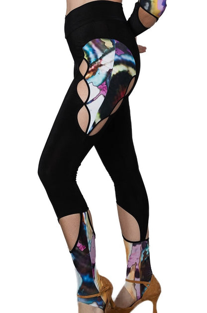 AP 2401 Active Leggins  Upgrade your active wear game with AP 2401 Active Leggins by Dance America. Say goodbye to boring and hello to luxury with the ultimate workout pant. Comfort and style combined in one! black and print