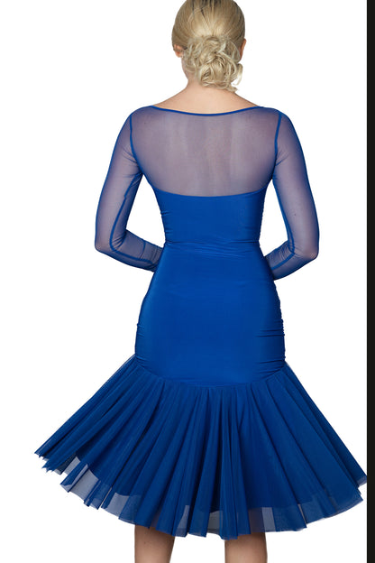 D205 Short Ruched Sweetheart Dress  Unleash your inner goddess in our D205 Short Ruched Sweetheart Dress! This stunning dress features multiple full circles of power mesh fabric for incredible movement. Its short, ruched design and sweetheart neckline will make you feel confident and beautiful. Own the room with this dress!blue