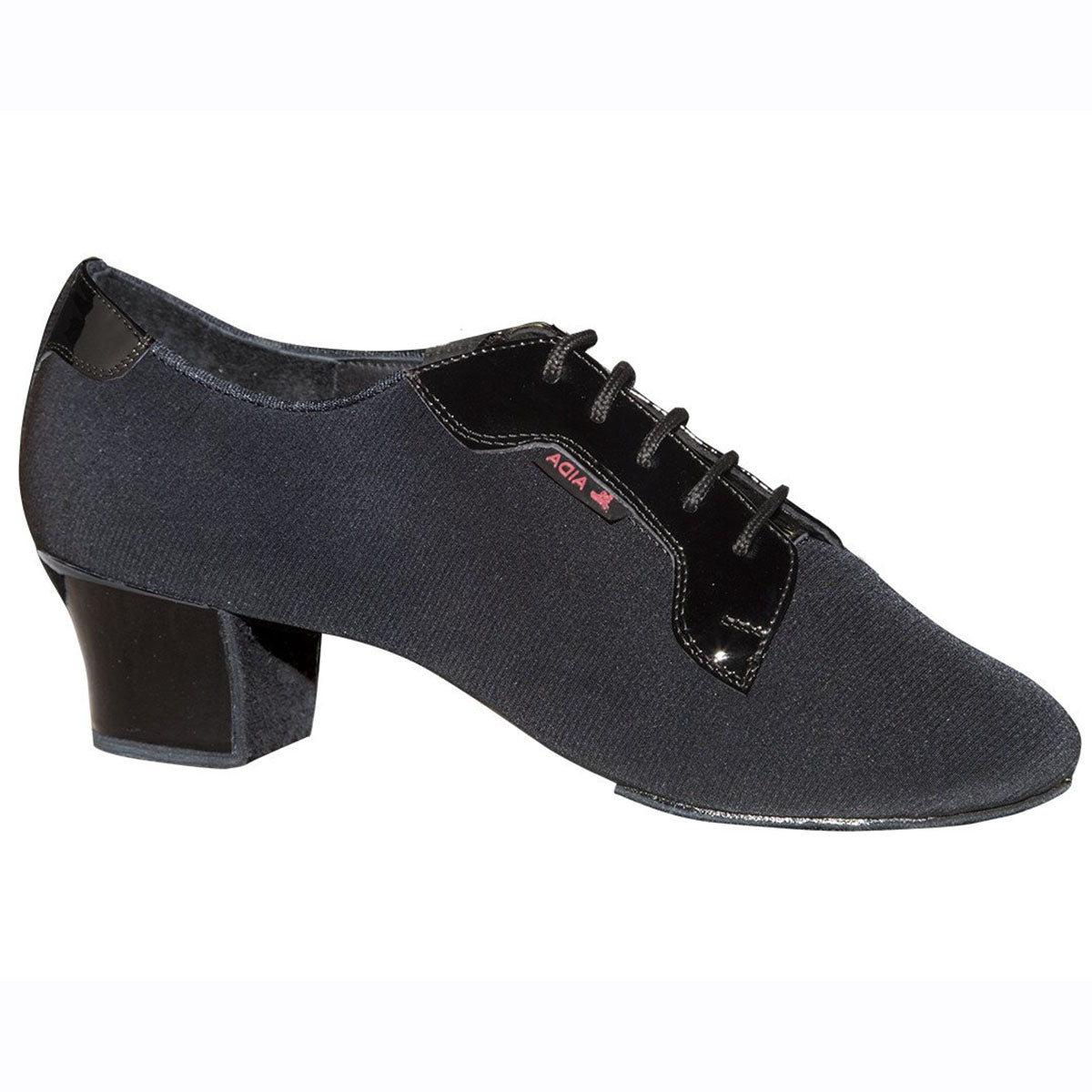 Introducing the SMAGIN 136T, designed by Professional World Finalist Eugene Smagin. This popular shoe features a solid crepe satin with patent accent, boasting a stylish design and comfortable fit. With a patent heel and lace area, Tornsberg heel, split sole, and strong arch support, this shoe is perfect for dancers of all levels.