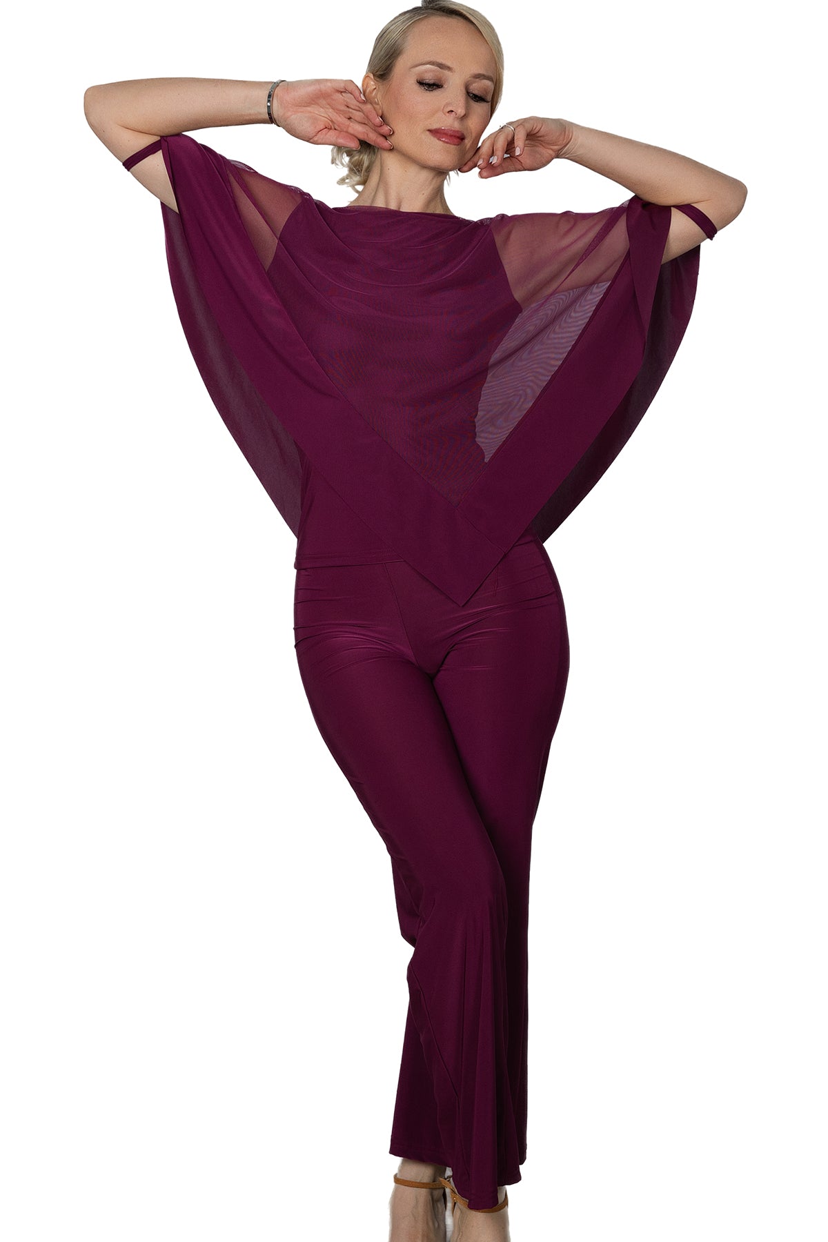 P2401 Yoga Pants  Introducing P2401 Yoga Pants. Designed for maximum comfort and flexibility, these pants make movement a breeze for your dance routines. The easy-wear material allows for effortless transitions while maintaining a comfortable fit. Upgrade your dance wardrobe today. wine