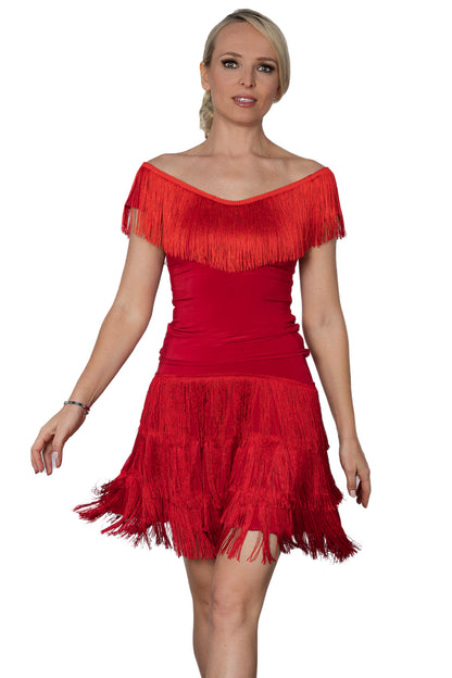 S2431 Short Full Fringe Skirt