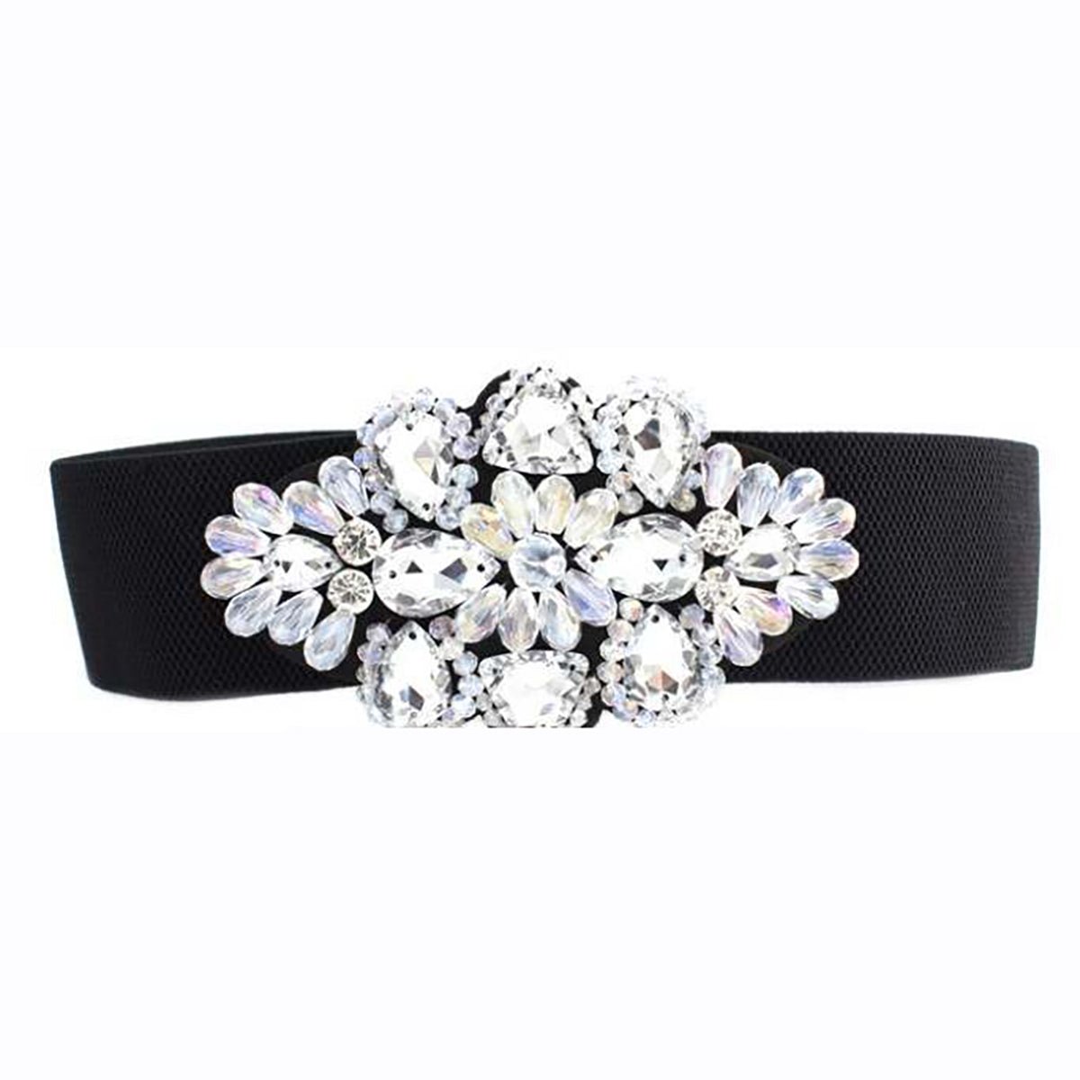 B002 - WIDE RHINESTONE ELASTIC BELT - Dance America