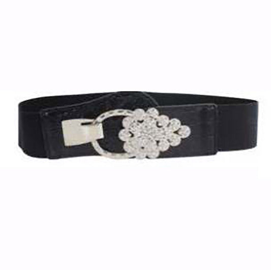 B010 - ELASTIC BELT WITH SIMPLE OVAL BUCKLE - Dance America