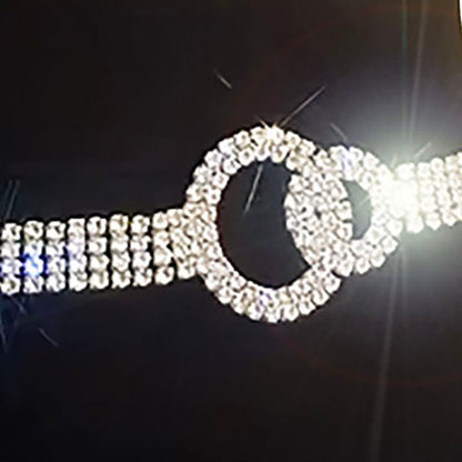 B013 Rhinestone Belt with Circle Decoration - Dance America