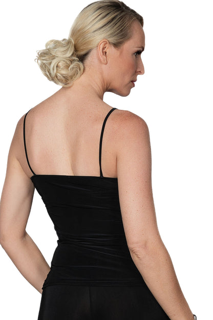 As an industry expert, our TC2401 Camisole is the perfect addition to any outfit. With its versatile design, it matches all colors and adds the perfect touch to any ensemble. Please note that this must-have camisole is included in some of our items. pictured from back in black