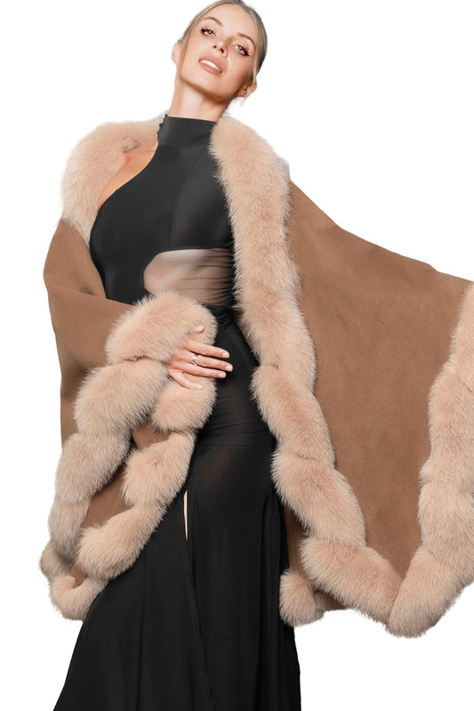 Cape 1 Alpaca & Fox Fur - Dance America