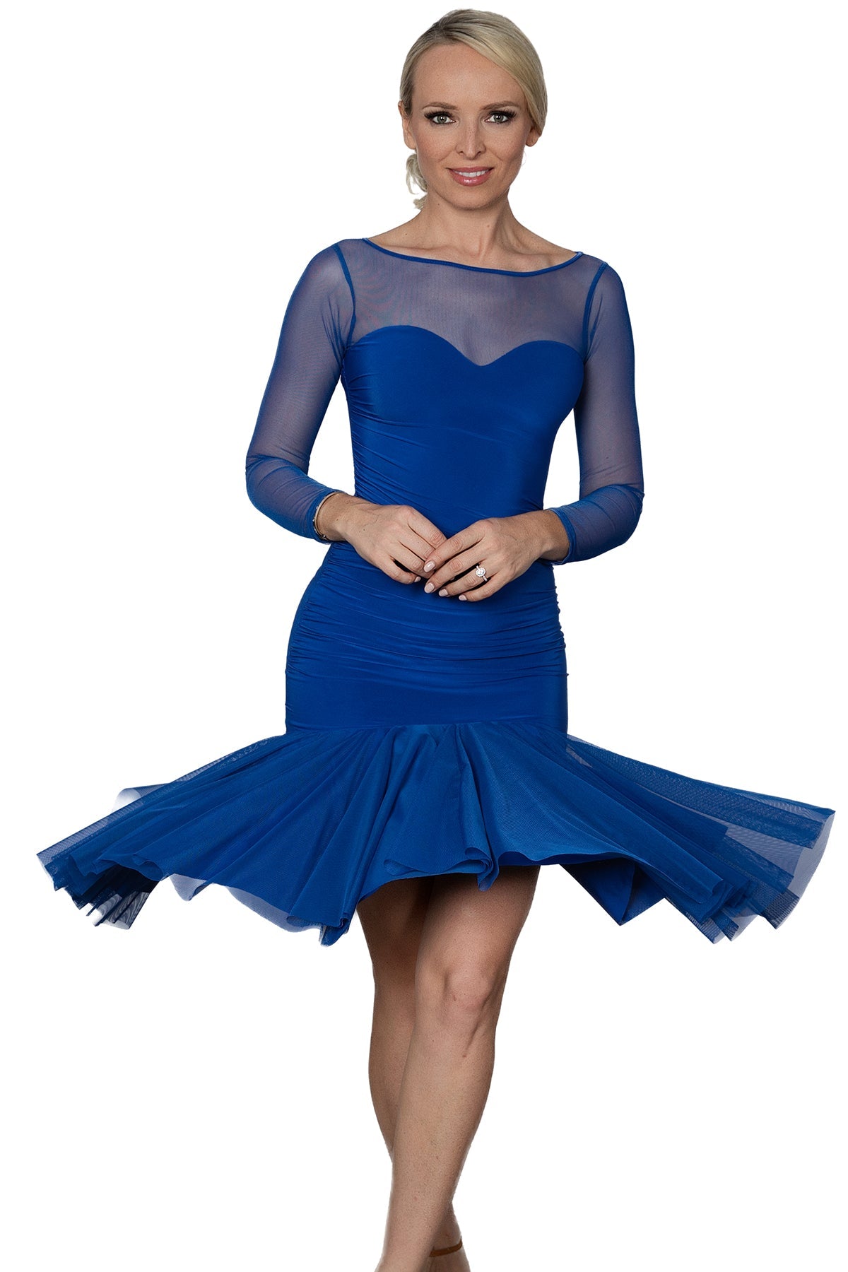 D2405 Short Ruched Sweetheart Dress - Dance America