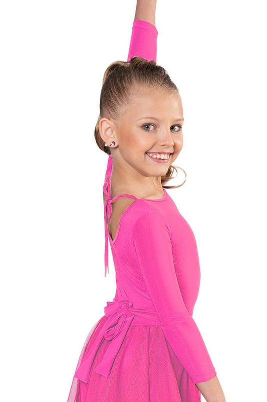 JR - B2 Girls Leotard with Lycra Sleeves - Dance America