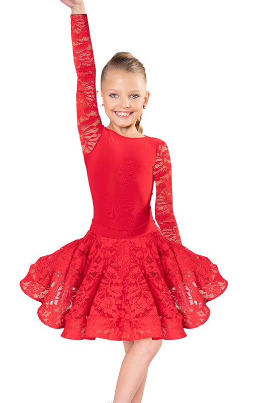 JR - B2L Girls Leotard with Lace Sleeves - Dance America
