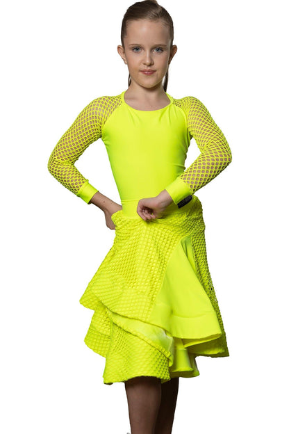 JR - B4 Girls MESH SLEEVE Customizable Leotard - Dance America