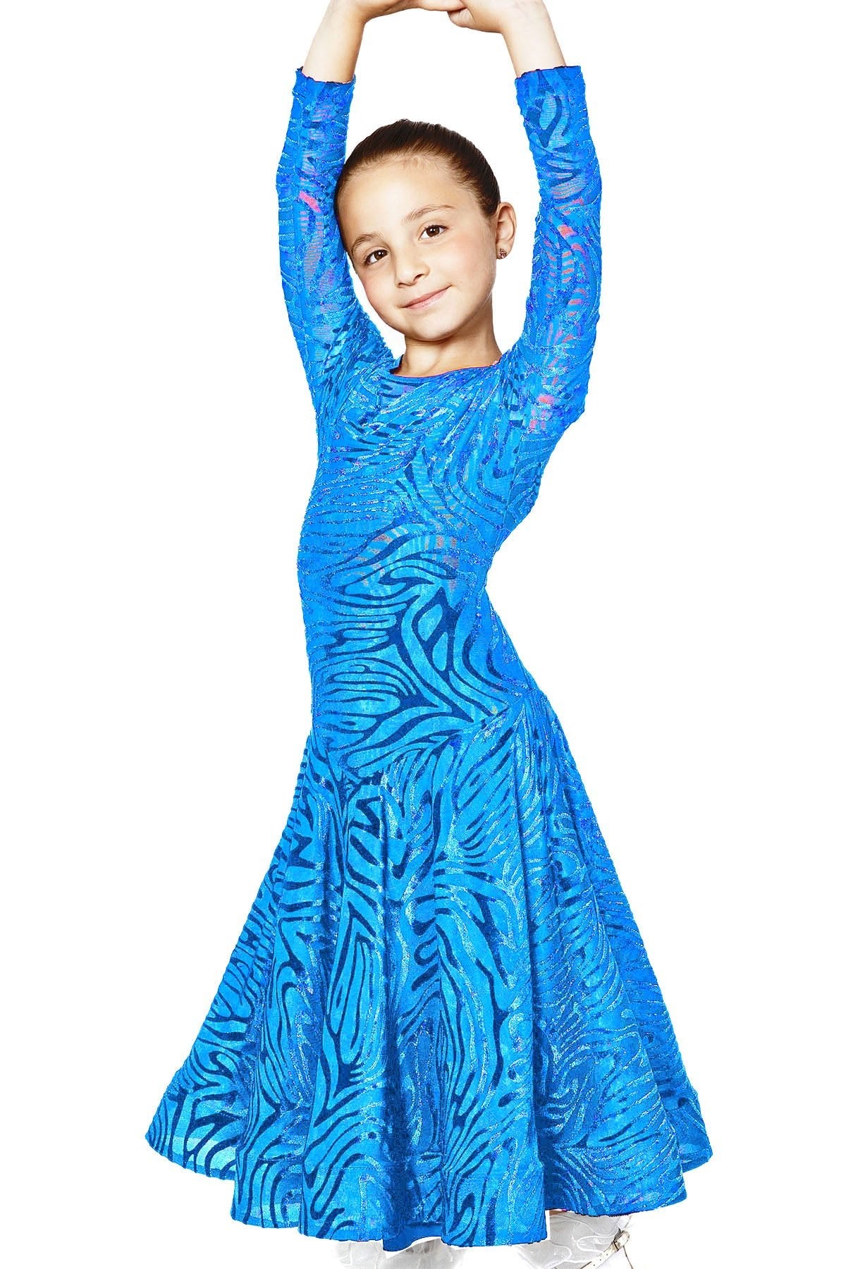 JR - D2V Girls Velvet Ballroom Dress - Dance America