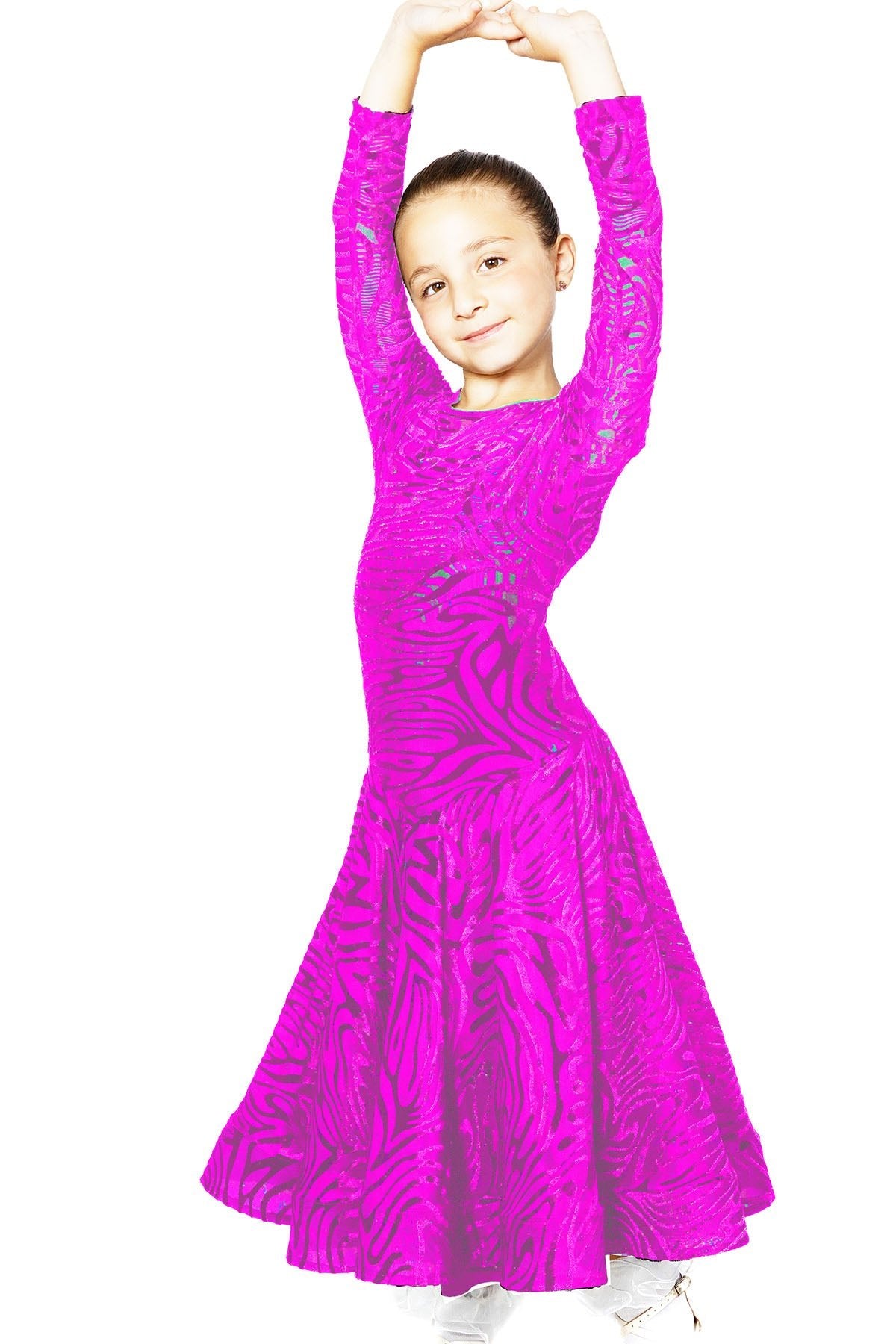 JR-D2V Girls Velvet Standard Dress for Women | Dance America JR-D2V Girls Velvet Standard Dress for Women | Dance America