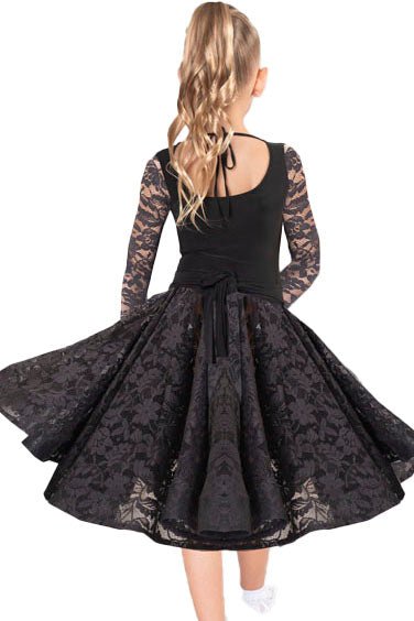 JR - S2 Girls Lace Ballroom Skirt - Dance America