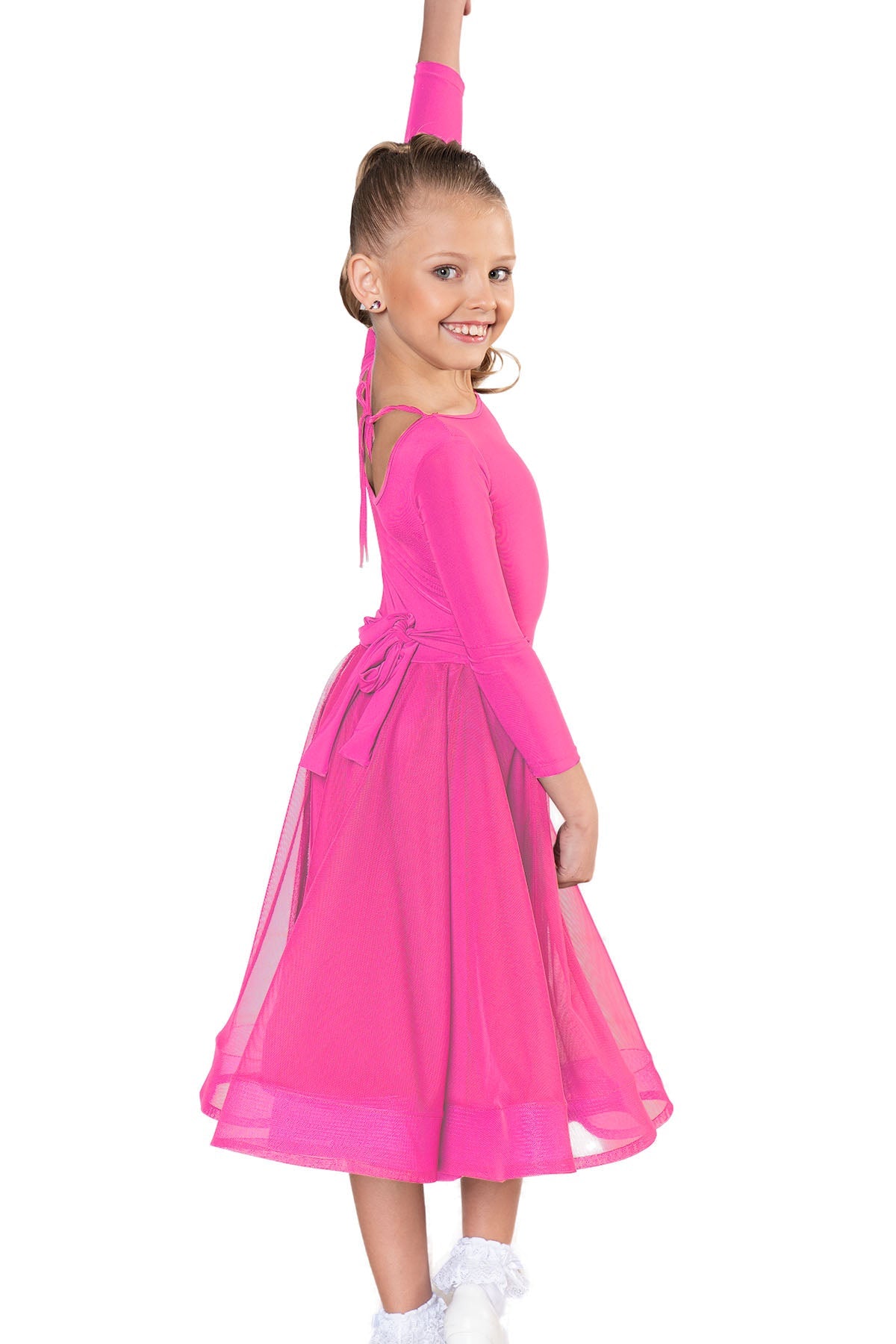 JR - S2 Girls Mesh Ballroom Skirt - Dance America