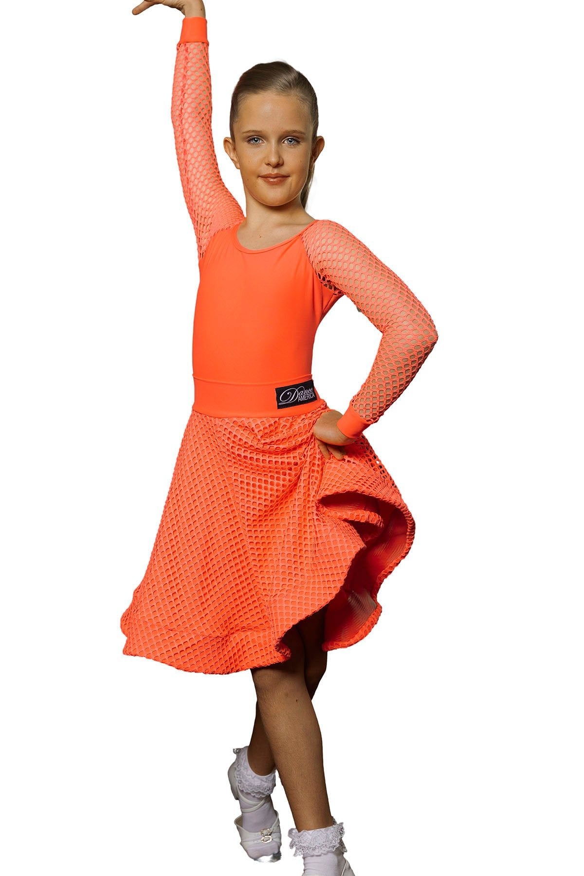 JR - S3 Girls FULL MESH Customizable Skirt - Dance America