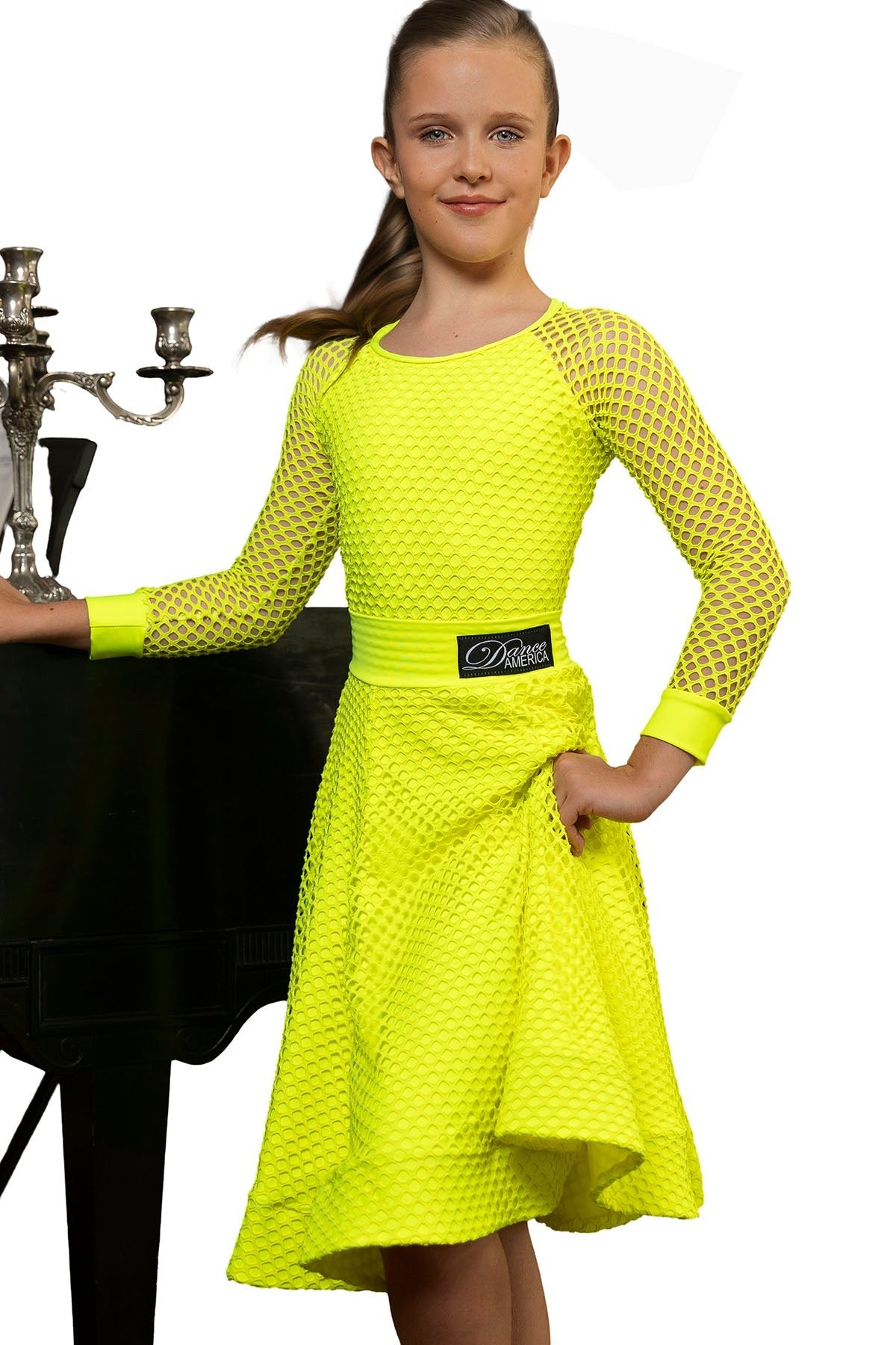 JR - S3 Girls FULL MESH Customizable Skirt - Dance America