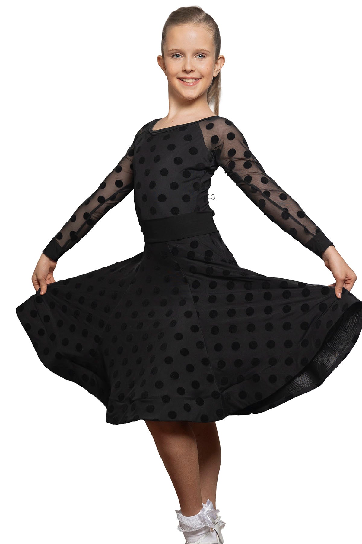 JR - S3 Girls FULL MESH Customizable Skirt - Dance America