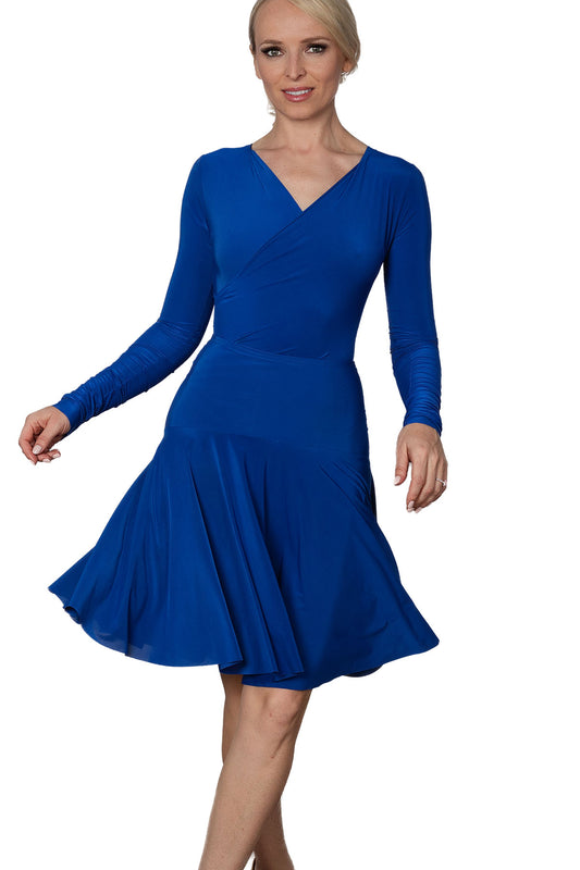 S2403 Simple Short Skirt  The S2403 Simple Short Skirt is the perfect addition to any ballroom dancer's wardrobe. Its simple design allows for great movement on the dance floor. No frills, just fun! blue