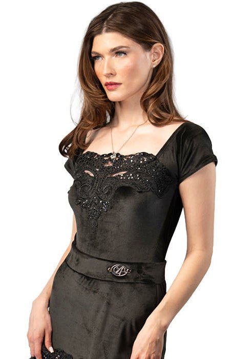 L2502 VelvetLuxe Lace Elegance Leotard - Dance America