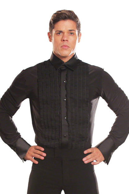 Men's Ruffled Tuxedo Shirt with Trunks MS8 – Dance America