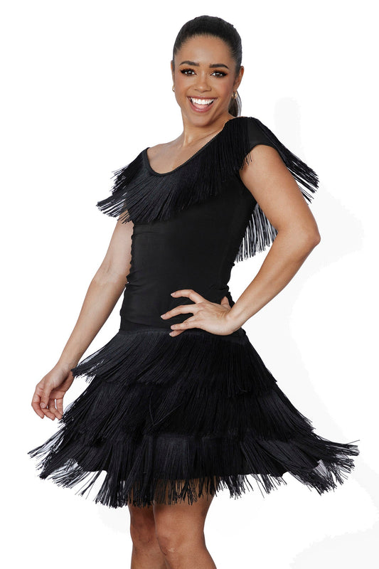 S2431 Short Full Fringe Skirt - Dance America