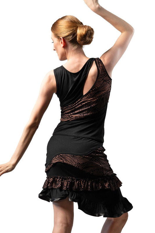 S2503 LuxeWave Ruffle Skirt - Dance America