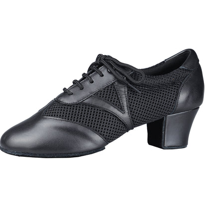 Savannah  Savannah, the perfect ballroom practice shoe for ladies. With a flexible split sole and 1.5" heel, it offers maximum comfort and mobility. The upper is made of a breathable mix of leather and mesh material, while the 4mm memory foam insole provides cushioning and support. Improve your dance moves with Savannah.