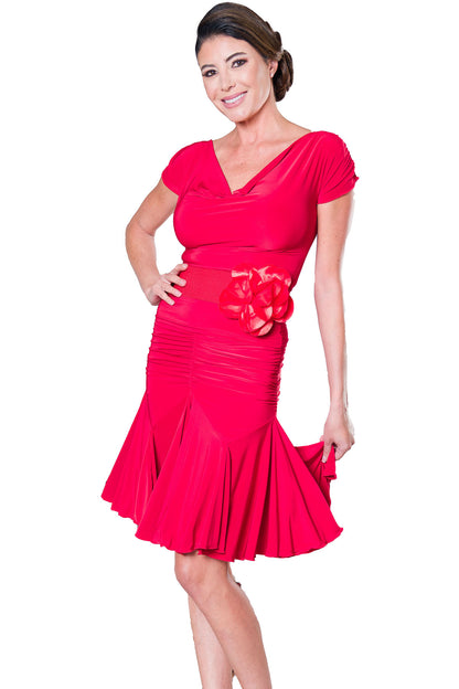 S2402 Short Tulip Skirt  Experience perfection with the S2402 Short Tulip Skirt from Dance America! Our traditional and flattering design is catered to all sizes, while the voluminous skirt moves with ease. Get ready to hit the dance floor in style! red