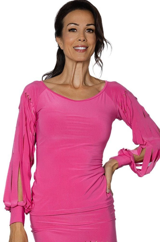 T2415 Top with Band Cut Sleeves - Dance America