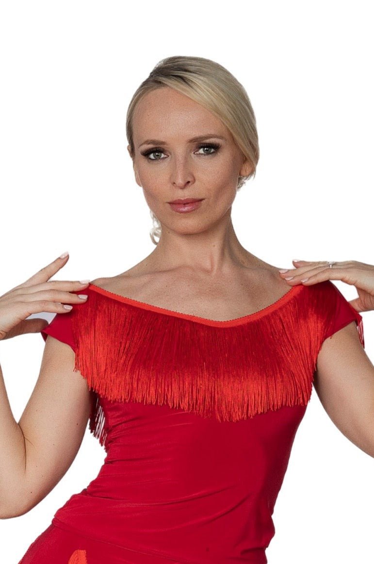 T2441 Fresco Fringe Top - Dance America