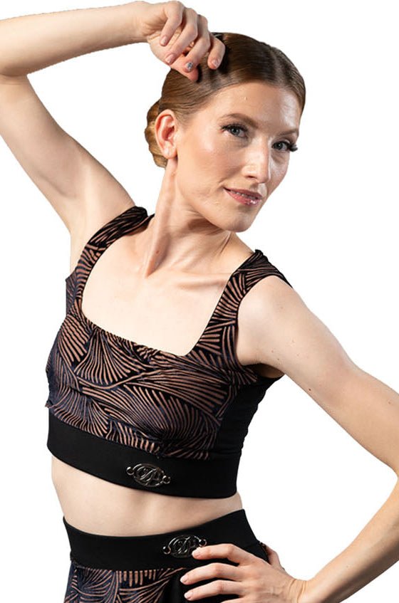 T2501 FlexFit Square‑Neck Crop Top - Dance America